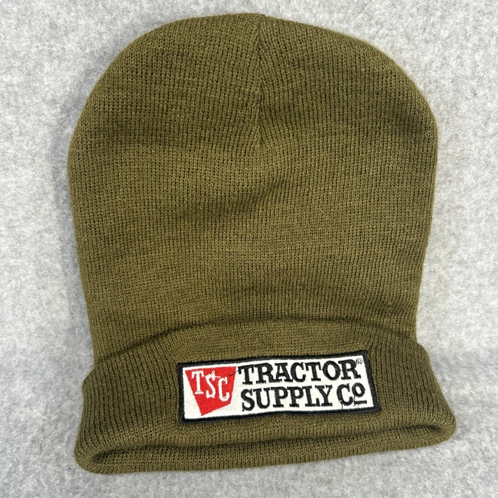 Tractor Supply Co. Unisex Adult Cuffed Acrylic Knit Olive Green Beanie